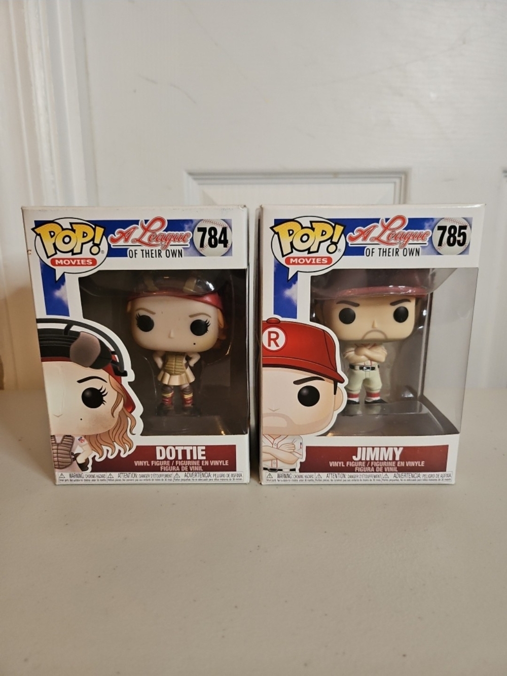A League of their Own Funko Pop Dottie 784 & Jimmy 785 Bundle